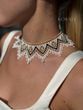 "Anna" white with gold pattern 1019 photo