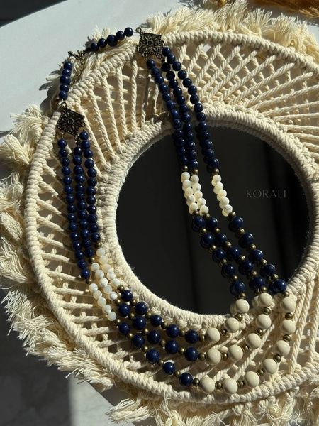 Necklace "Evening Haze" made of natural stones 687 photo