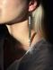 Earrings "Kvitano" black and white 1137 photo 3