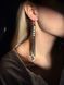 Earrings "Kvitano" black and white 1137 photo 1