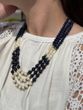 Necklace "Evening Haze" made of natural stones 687 photo