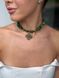 Jadeite necklace "Crimson Sun" (shorter) 2404-1 photo 5
