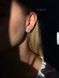 Earrings "Aurora" silver color
