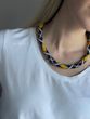 Necklace "Silk" blue-yellow 880 photo