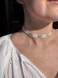 Silyanka "Pokutyanka" white with silver inclusions 588 photo