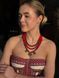 Necklace "Whisper of the Mountains" red-green 2337 photo 2