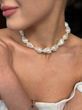 Necklace "Sea pearl" made of natural stones 2365 photo