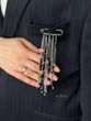 Brooch-pin "Shine" black 2272 photo