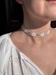 Silyanka "Pokutyanka" white with silver inclusions 588 photo