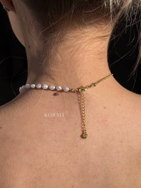 Choker "Amulet of Memories" with natural pearls 2212 photo