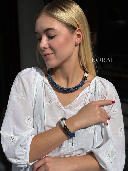 Set "Milky Way" harness and bracelet 1059 photo