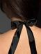 Ribbon necklace "Starry Carpathians" black color with gold ornament 240 photo 2