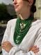 "Korali" set made of natural green stones 2509 photo 3