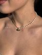 Choker "Amulet of Memories" with natural pearls