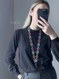Beaded choker pendant for badge "Color" 966 photo