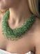 Necklace "Air" green (short) 2130 photo 1