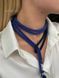 Braided harness lariat chameleon in purple and blue shades 1086 photo 6