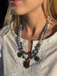 Necklace "Shine of the Stozhars" made of natural stones 2015 photo
