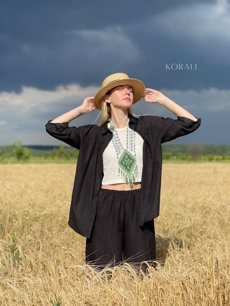 Green "Family Values" scarf 592 photo