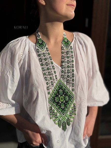 Green "Family Values" scarf 592 photo