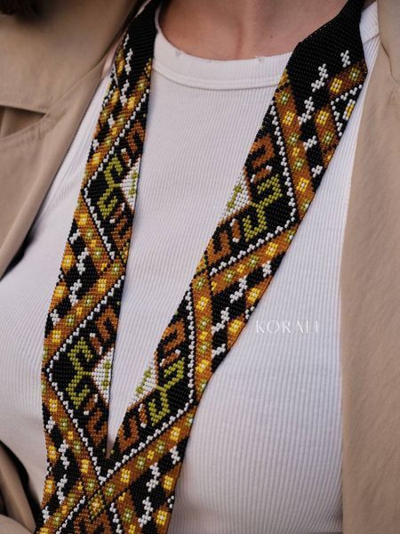 "Polonyna" Czech Beadwork Necklace 2557 photo