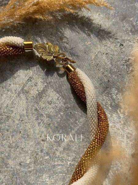 Harness necklace "Golden Tern" 42 photo