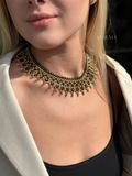 Силянка "Цвіт терену" темно-зелена з золотим 927 фото