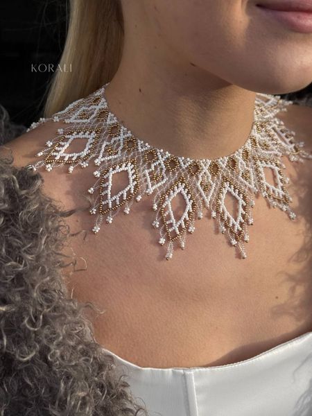 Silyanka "Oh, Marichko" white with gold 2052 photo