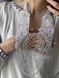 Necktie "Mesh" white 999 photo 4