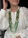 Circular necklace "Primrose" green 593 photo 3