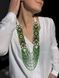 Circular necklace "Primrose" green 593 photo 5