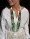 Circular necklace "Primrose" green 593 photo 1
