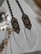 A set of necklaces "Svarga" white with gold and earrings 417 photo 6