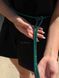 Emerald-colored braided lariat harness 2467 photo 4