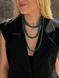 Emerald-colored braided lariat harness 2467 photo 1
