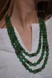 Necklace "Green Rye" made of natural stones 2245-3 photo