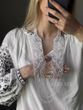 Necktie "Mesh" white 999 photo