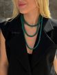 Emerald-colored braided lariat harness 2467 photo