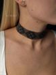 "Lesi Ukrainky" silyanka (3 cm) black-transparent with graphite inclusions 1112 photo
