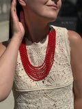 Намисто "Журавлина" з натурального каміння 787 фото