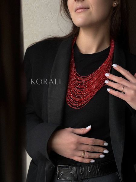 Necklace "Constellation" red 19 photo