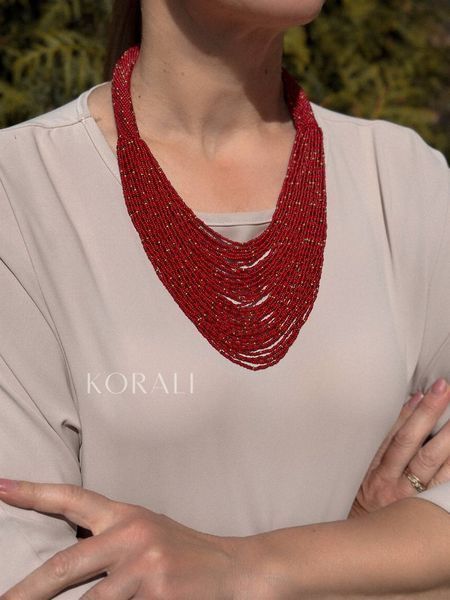 Necklace "Constellation" red 19 photo