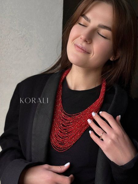 Necklace "Constellation" red 19 photo