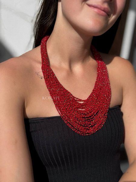 Necklace "Constellation" red 19 photo