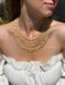 Beaded necklace "Morning Dew" beige 2490 photo 5