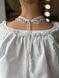 Silyanka "Motiv" white-transparent with gold inclusions 2257 photo 3