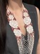 Circular necklace "Rose bracelet" beige 710 photo