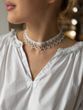 Silyanka "Motiv" white-transparent with gold inclusions 2257 photo