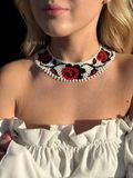 Silyanka "Magic Roses" white with red 1177 photo