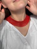 Силянка "Ритми краси" червона з чорними вкрапленнями 695 фото